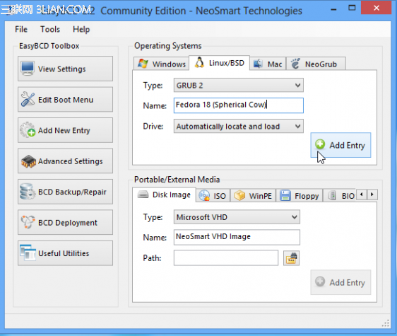 Windows 8 Install EasyBCD